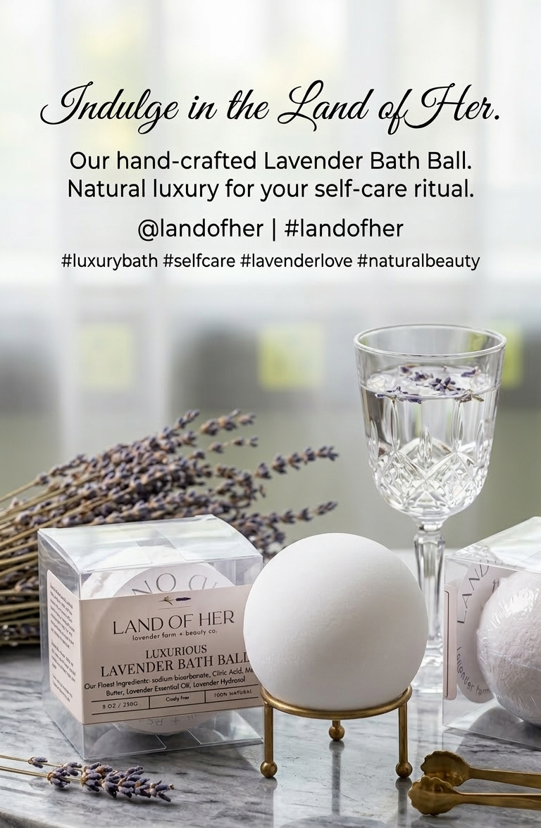 Large 8 oz 3 inch Luxury Lavender Bath Ball
