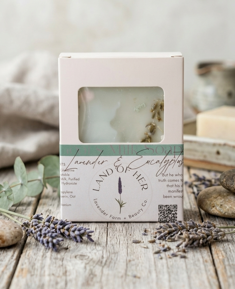 Artisan Goat's Milk Soap with Botanical Details