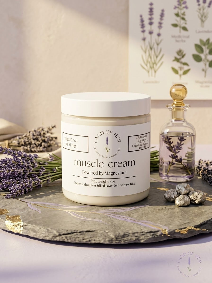 "Muscle Cream" Magnesium Cream ( 8oz 9600 mg)