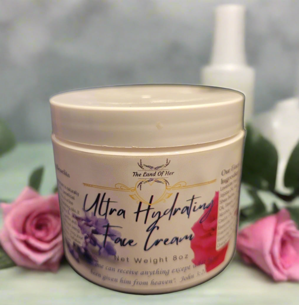 Ultra Hydrating Face Cream - Avocado Oil, Shea Butter & Jojoba Oil with Frankincense