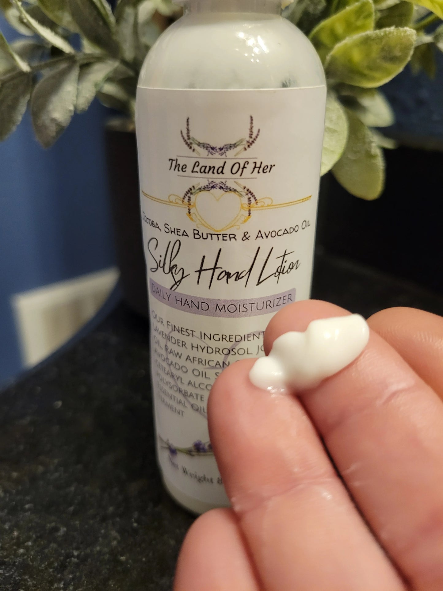 Silky Lavender Hand Lotion with Avocado Oil, Shea Butter, & Almond Oil