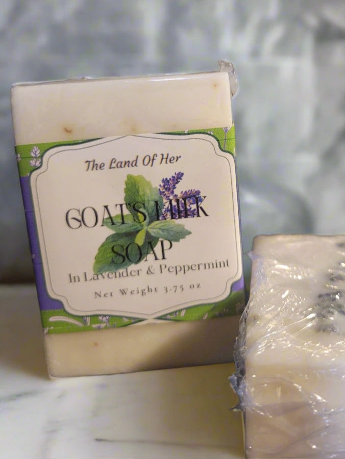 Artisan Goat's Milk Soap with Botanical Details