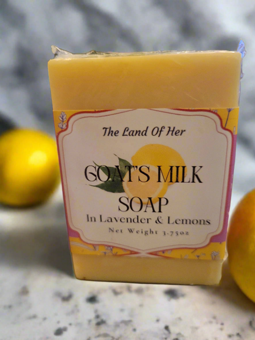 Artisan Goat's Milk Soap with Botanical Details