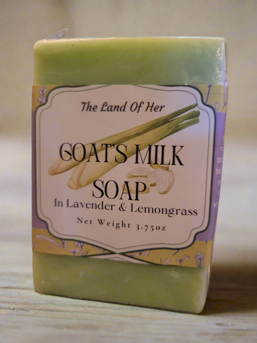 Artisan Goat's Milk Soap with Botanical Details