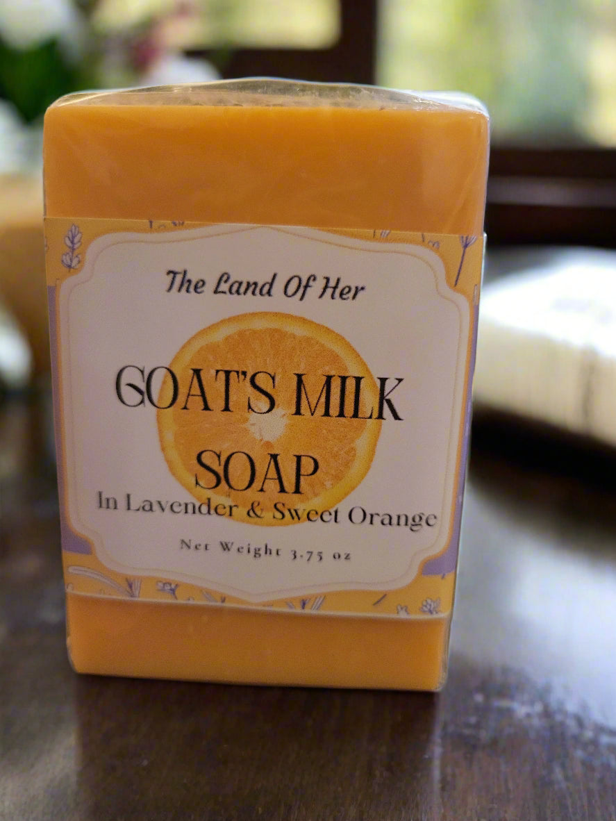 Artisan Goat's Milk Soap with Botanical Details