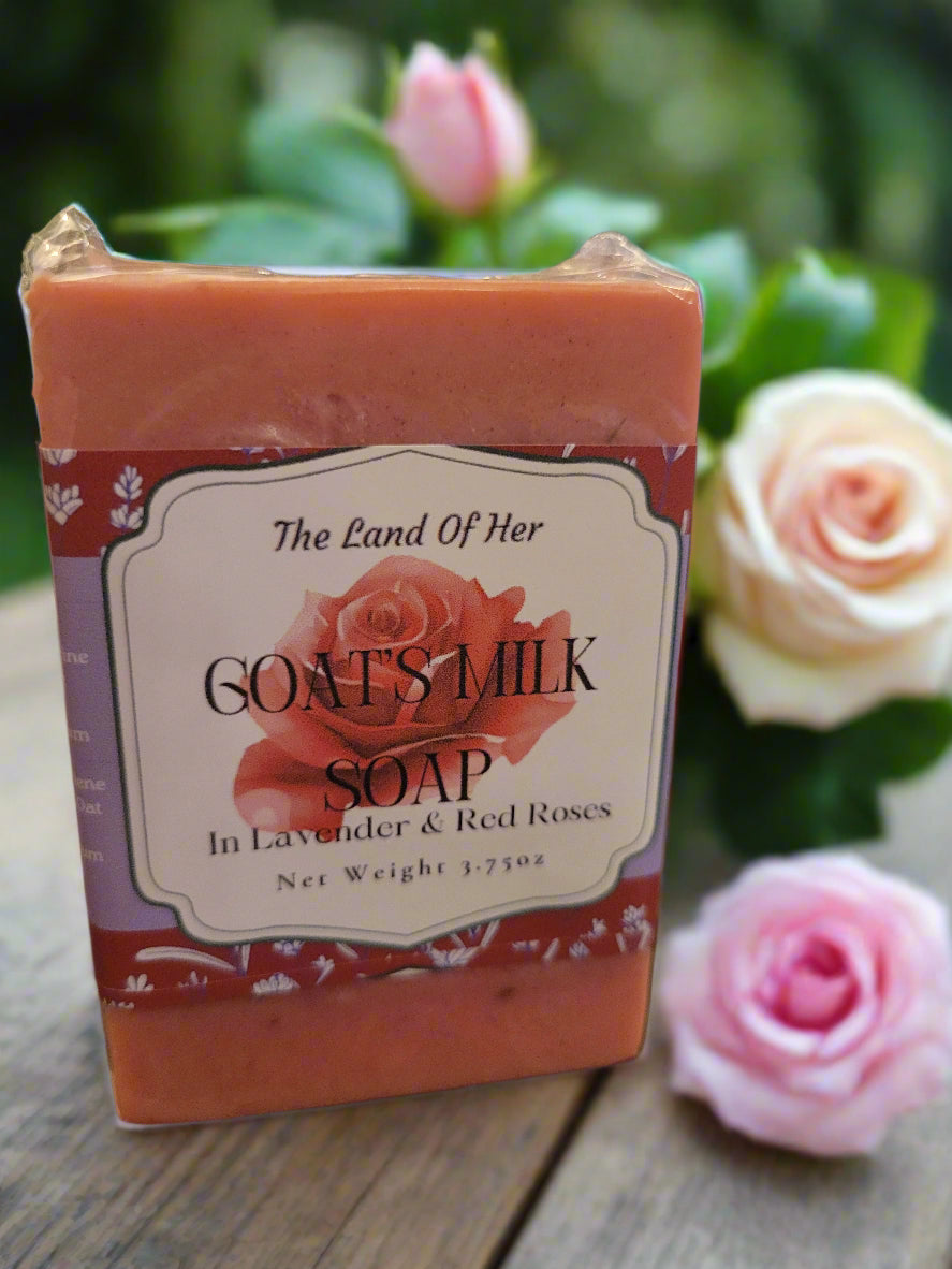 Artisan Goat's Milk Soap with Botanical Details