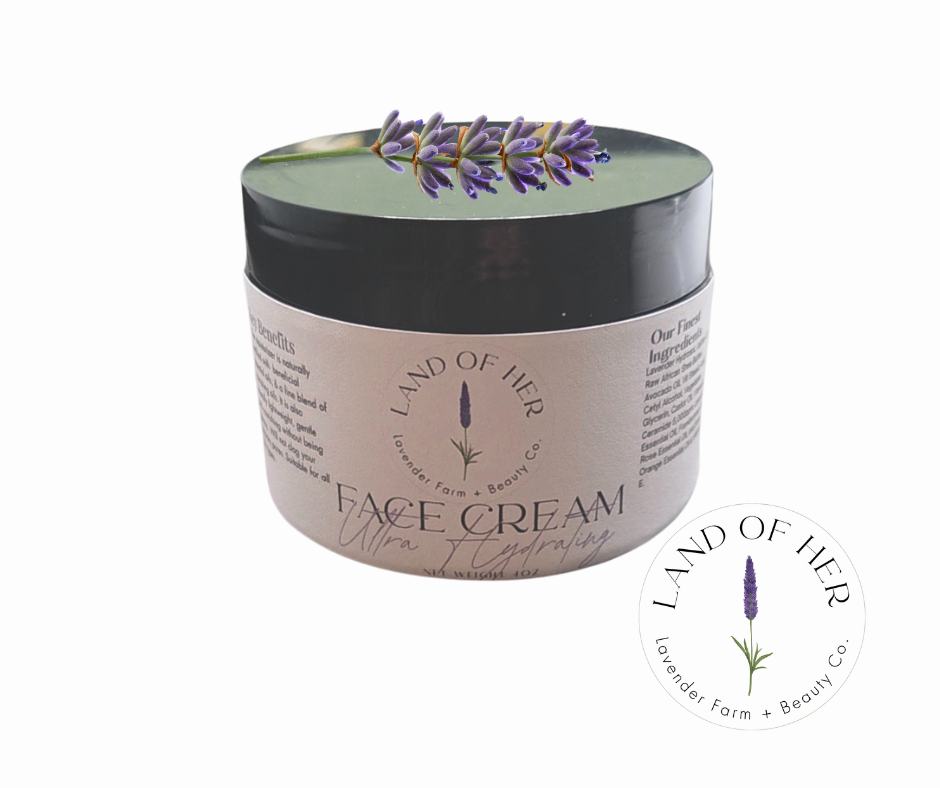 Ultra Hydrating Face Cream - Avocado Oil, Shea Butter & Jojoba Oil with Frankincense (NEW & IMPROVED)