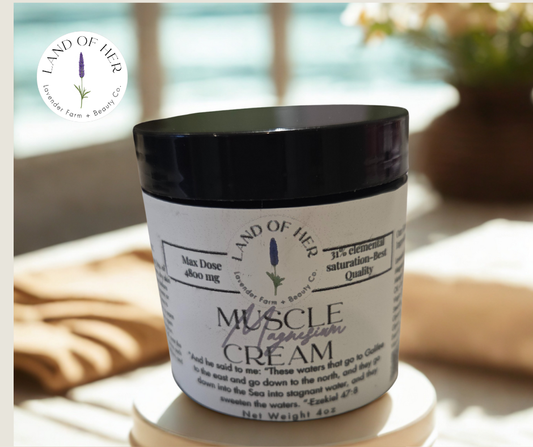 "Muscle Cream" Magnesium Cream ( 8oz 9600 mg)