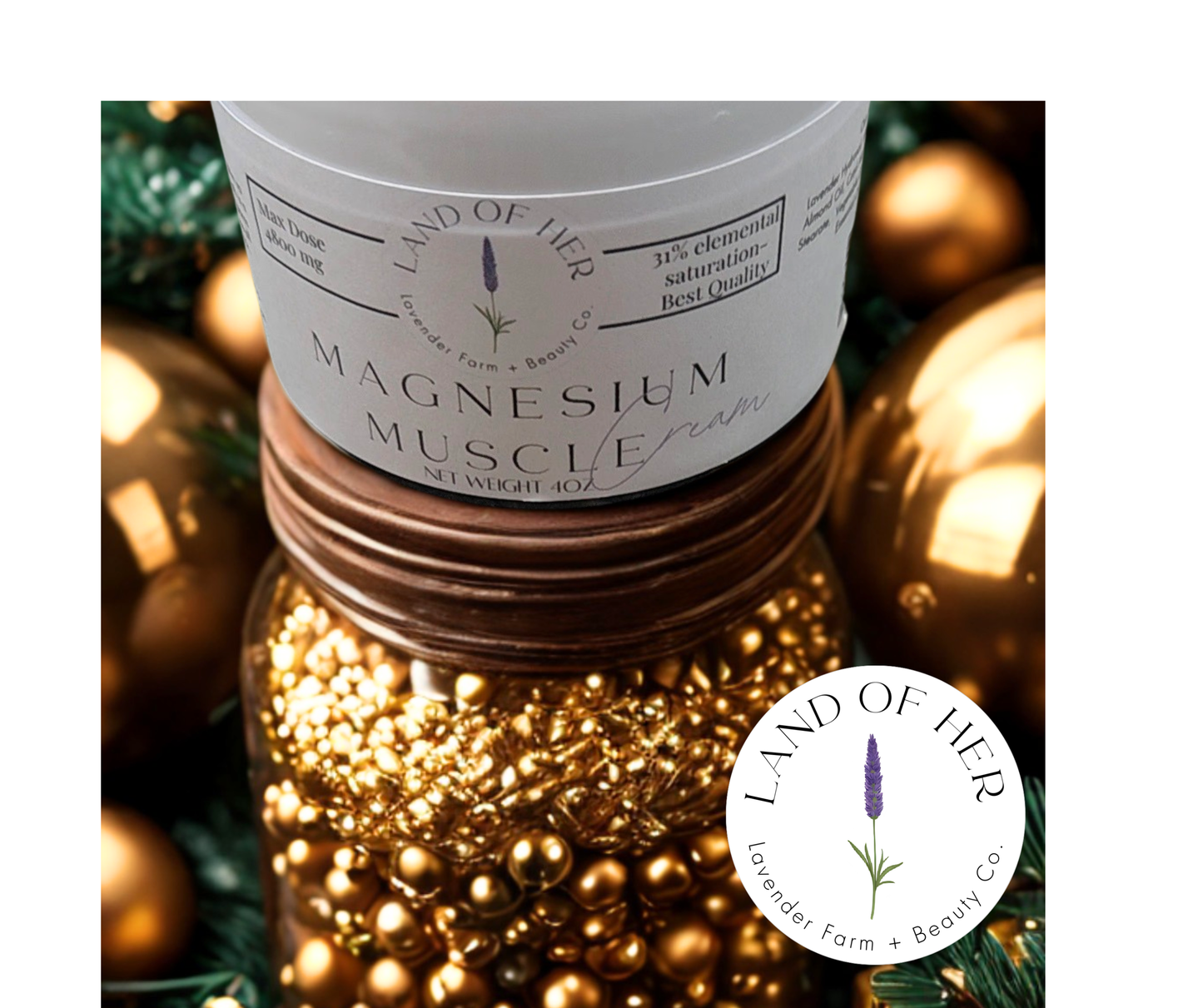 "Muscle Cream" Magnesium Cream ( 8oz 9600 mg)